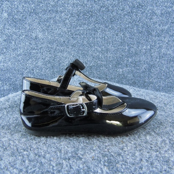 Place Girls Mary Jane Shoes Black Synthetic Buckle Size T 8 Medium - Picture 4 of 10